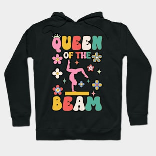 Queen Of The Beam Groovy Gymnast Gymnastics Acrobat Hoodie